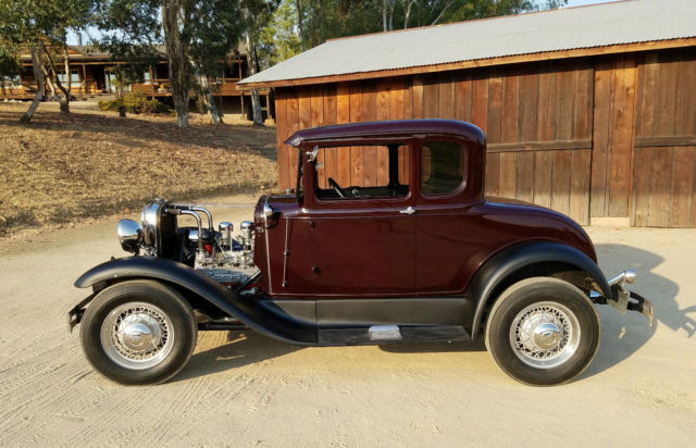 1931 FORD MODEL A *5 WINDOW COUPE* FRESH ALL STEEL, ALL FORD, FLATHEAD HOTROD 1931 Ford Model A Hand Built Steel Hot Rod