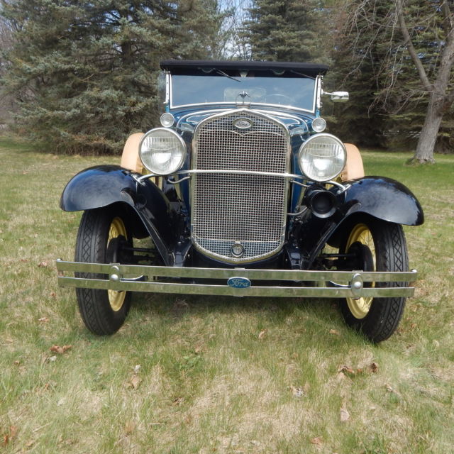 1931 Ford Model A Blue Convertable Fully Restored Classic Car 1931 Ford Model A Model A