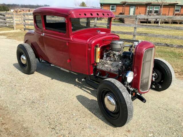 1931 Ford Model A Coupe HOT ROD, Burgundy, All Steel, Flathead V8, Manual 5-Sp 1931 Ford Model A --