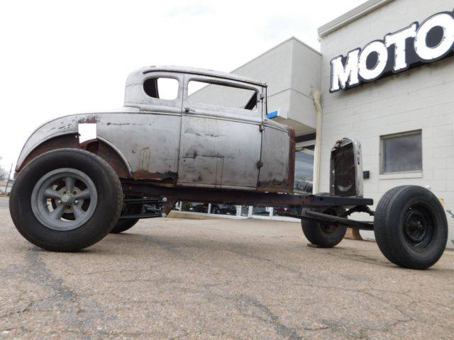 1931 Ford Model A Coupe Rolling Chassis With Chopped Top & Radiator 1931 Ford Model A