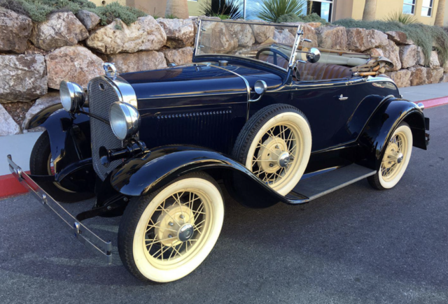 1931 Ford Model A Deluxe Roadster Dual Side Mount. ORIGINAL ALL STEEL! 1931 Ford Model A Roadster
