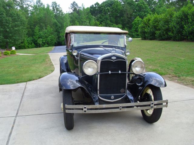 1931 Ford Model A Deluxe Roadster - Late indented firewall - UNMOLESTED and run 1931 Ford Model A