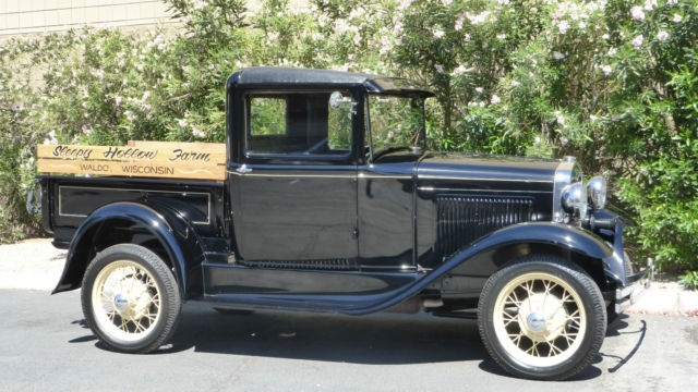 1931 Ford Model A Pick Up Black on Black Frame Off Restoration Must See!!! 1931 Ford Model A Model A Pickup