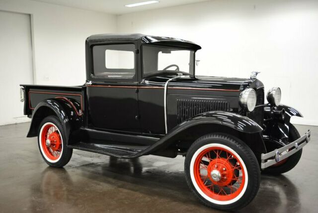 1931 Ford Model A Pickup 500 Miles BLACK Pickup Truck Flathead 4 3 Speed Manual 1931 Ford Model A