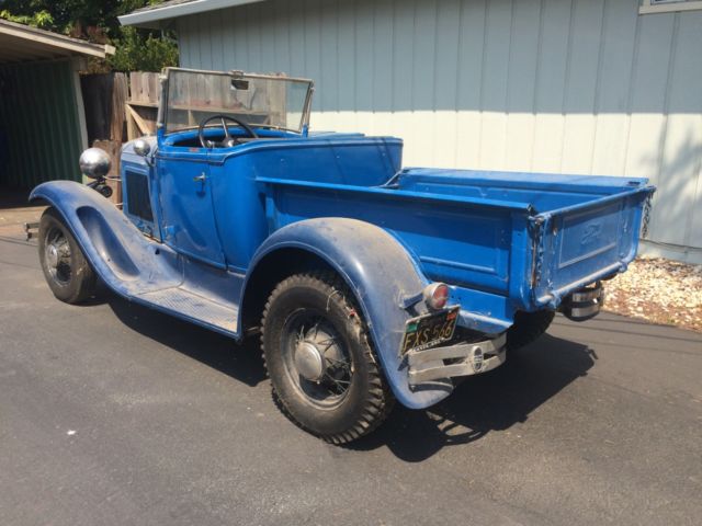 1931 Ford Model A Roadster Pickup - Barn Find - Good Condition - Runs And Drives 1931 Ford Model A Barn Find