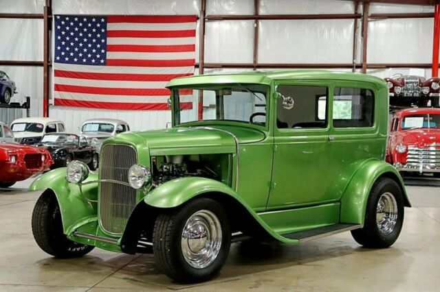 1931 Ford Model A Street Rod 644 Miles Sour Apple Metallic Coupe 350ci V8 Autom 1931 Ford Model A Street Rod --
