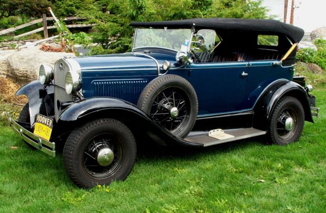 1931 FORD Motor Co. Model A Deluxe Tudor, Two Door, Phaeton Model 180 1931 Ford Model A Deluxe Tudor Phaeton Model 180