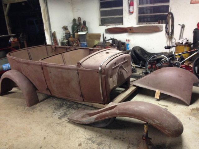 1931 Model A Ford Phaeton NOS ? RUST FREE BODY Original Storage Car (England)rat 1931 Ford Model A