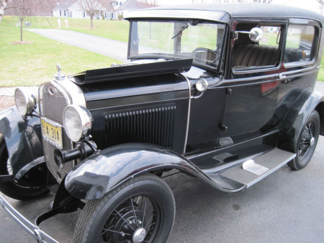 1931 Model A Ford Tudor Sedan. Late 31 indented firewall. 1931 Ford Model A