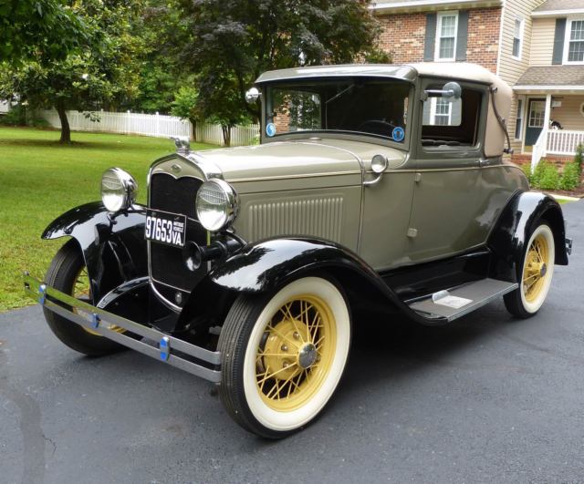 1931 MODEL A SPORT COUPE RUMBLE SEAT OLDER RESTO RUNS DRIVES GREAT 1931 Ford Model A Sport Coupe