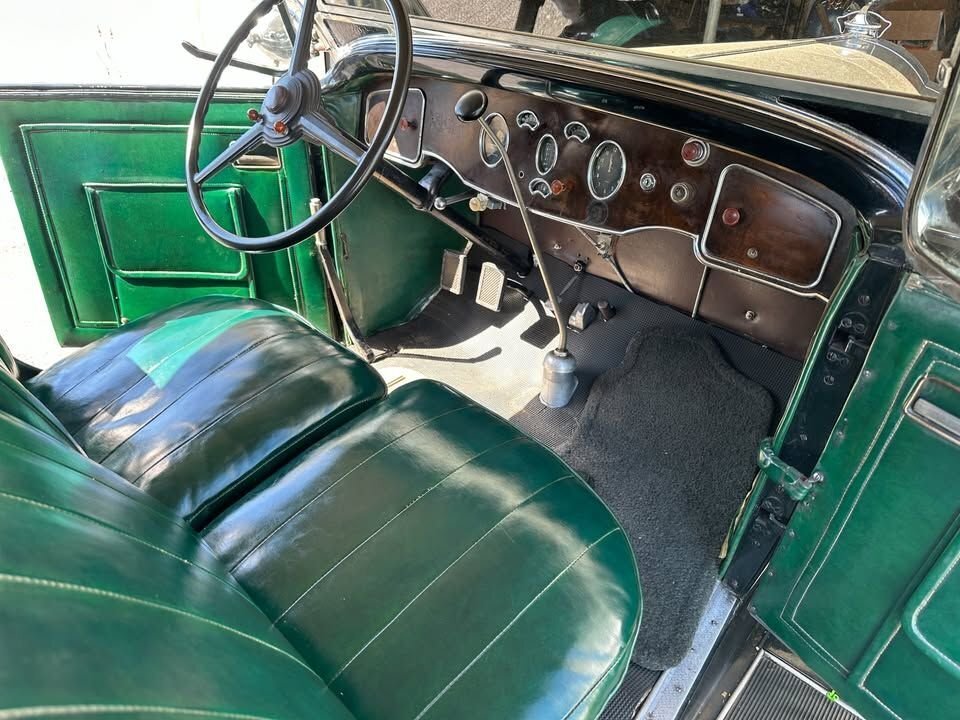 1931 Packard 833 Goddess Hood Ornament, Chrome Wires, Patina Leather - photo 9