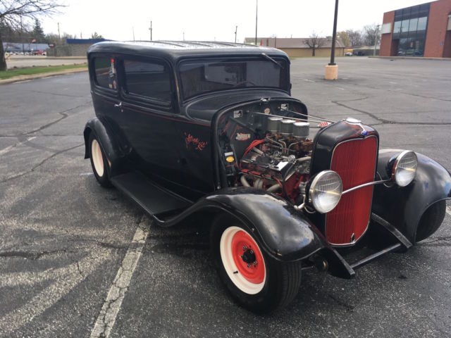 1932 32 Ford Tudor 2 Door Sedan Real Henry Ford Steel Old School Hot Rod Rat Rod 1932 Ford Model A Tudor