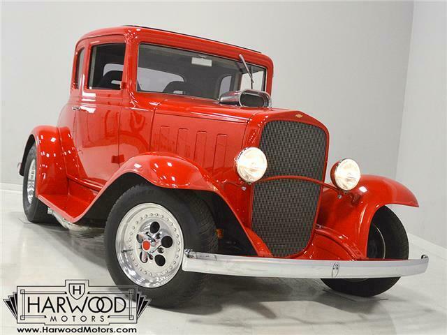 1932 Chevrolet 5-Window Coupe 9323 Miles Guards Red 350 cubic inch supercharge 1932 Chevrolet 5-Window Coupe --