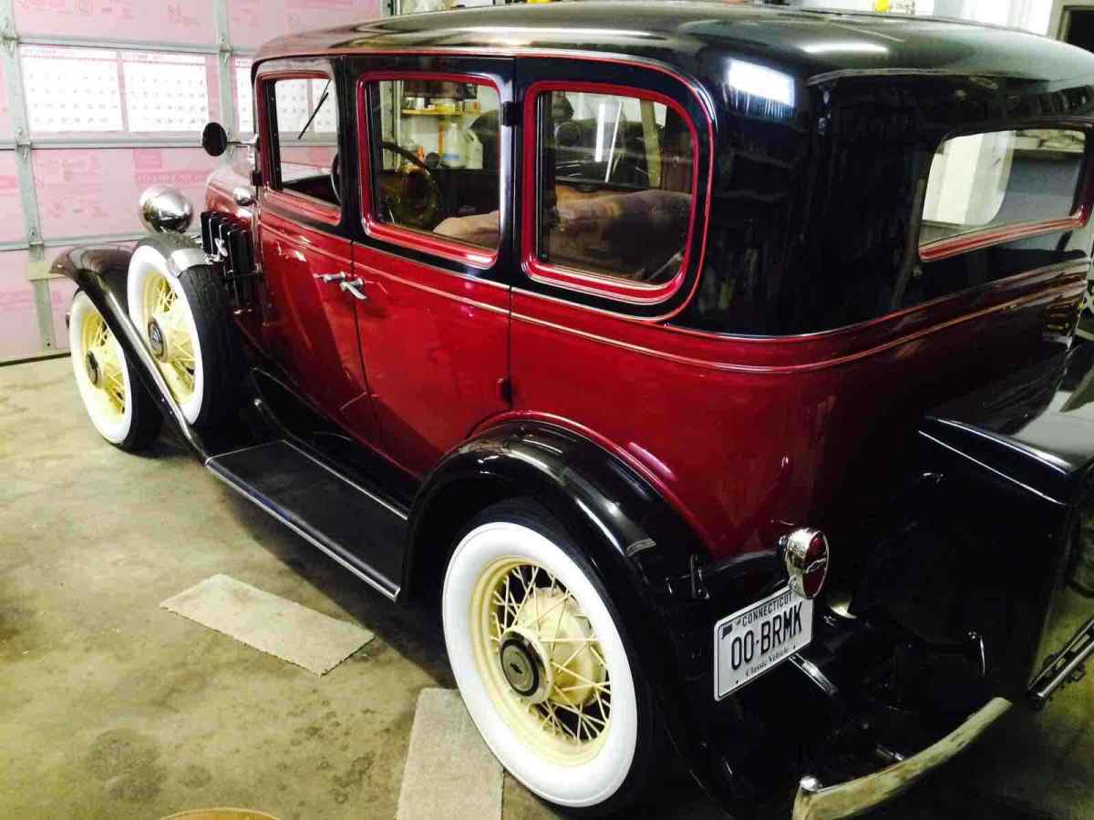 1932 Chevrolet Confederate Sedan Red FWD Manual black 1932 Chevrolet Confederate black
