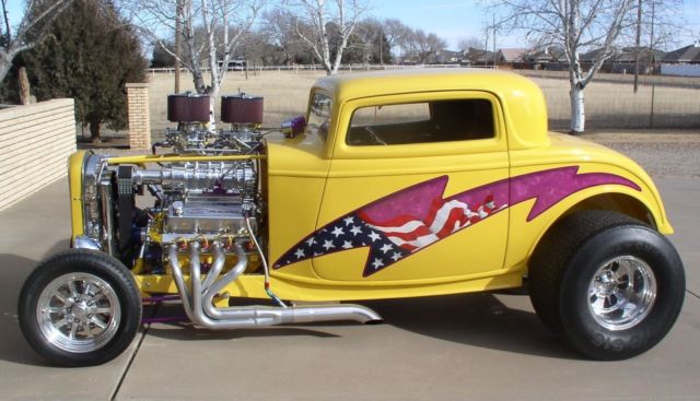 1932 FORD 3 WINDOW COUPE HOT ROD BLOWN FORD. SWEET! SHOW WINNER. FULL CUSTOM. 1932 Ford Other