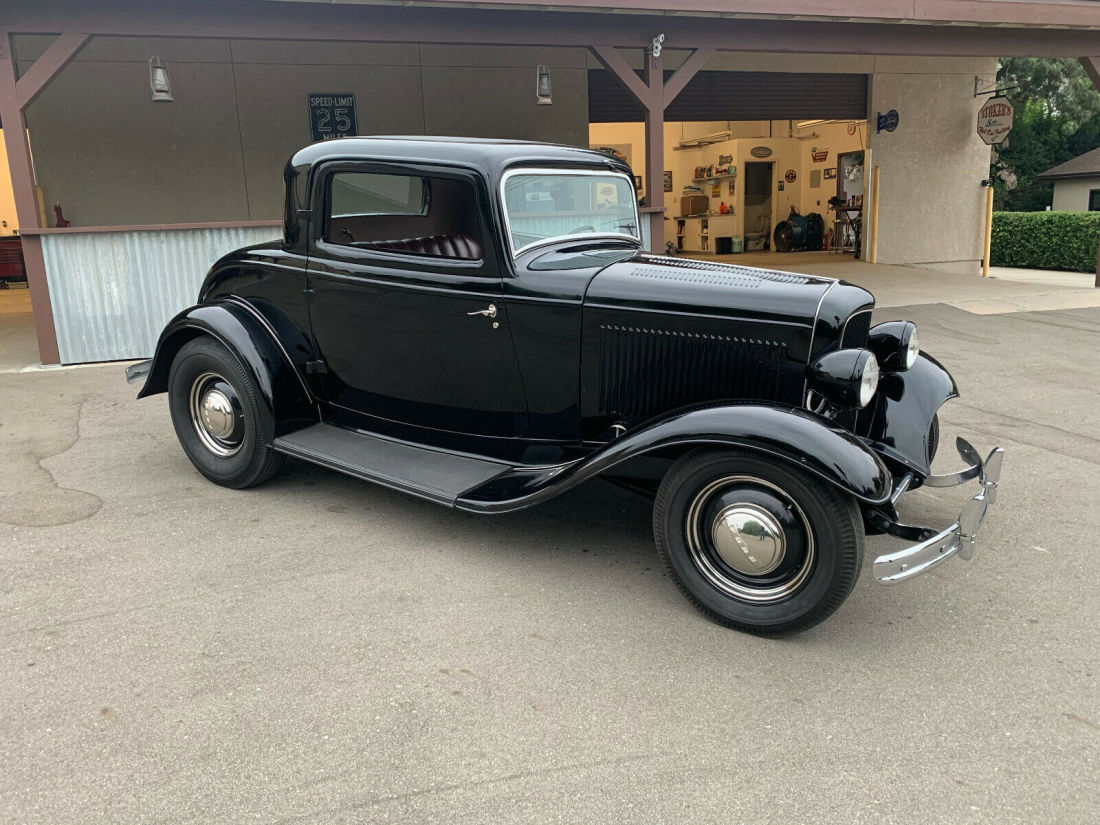 1932 Ford 3 Window Deluxe Coupe Old Hot Rod Flathead 1933 1934 1936 1940 1932 Ford Deluxe Deluxe
