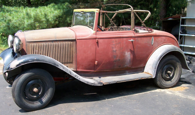 1932 Ford Cabriolet Convertible Hod Rod Rat Rod All Steel Original Henry Ford 1932 Ford Cabriolet Convertible