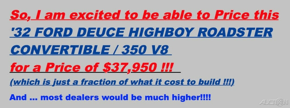 1932 Ford Deuce Highboy Roadster Deuce Highboy Roadster / 5.7L 350 V8 / Leather - photo 13