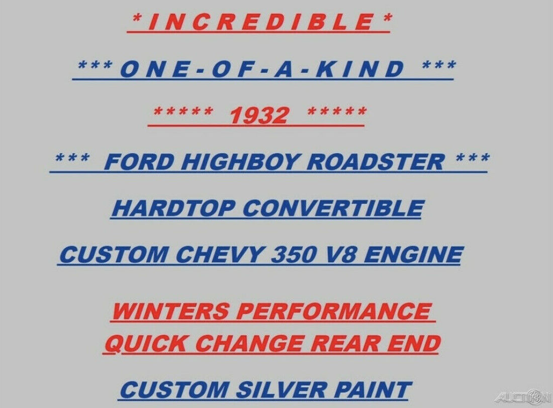 1932 Ford Deuce Highboy Roadster Deuce Highboy Roadster / 5.7L 350 V8 / Leather - photo 3
