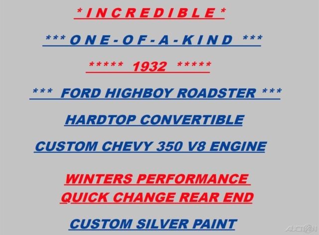 1932 Ford Deuce Highboy Roadster Independent Suspension / Leather Interior - photo 2