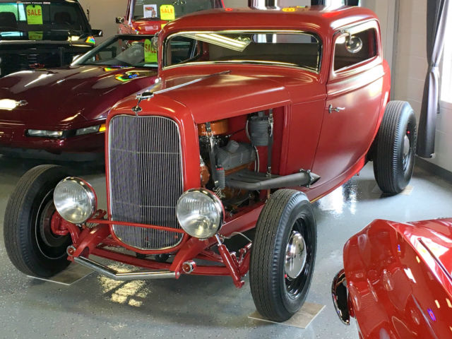 1932 FORD MODEL B- 3 WINDOW STREET ROD - A/C AND HEAT- NUT AND BOLT BUILD 1932 Ford Model A FREE SHIPPING IN USA - 3 WINDOW COUPE