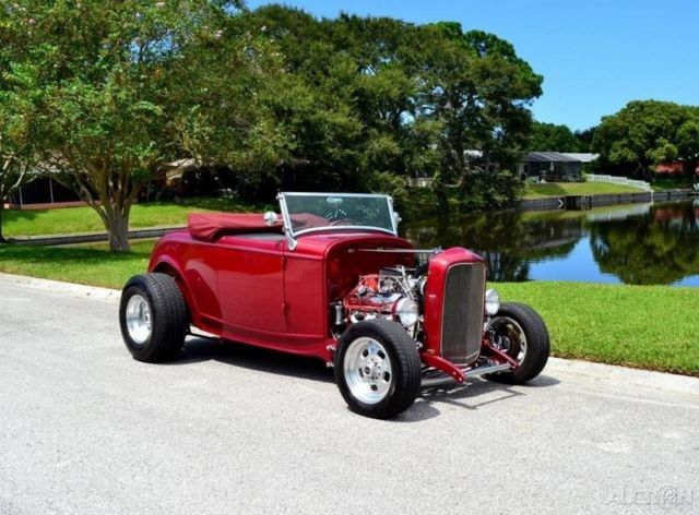1932 Ford Roadster 1932 Ford Roadster 327 V8 Automatic 700R4 overdrive Top & A/C - photo 5