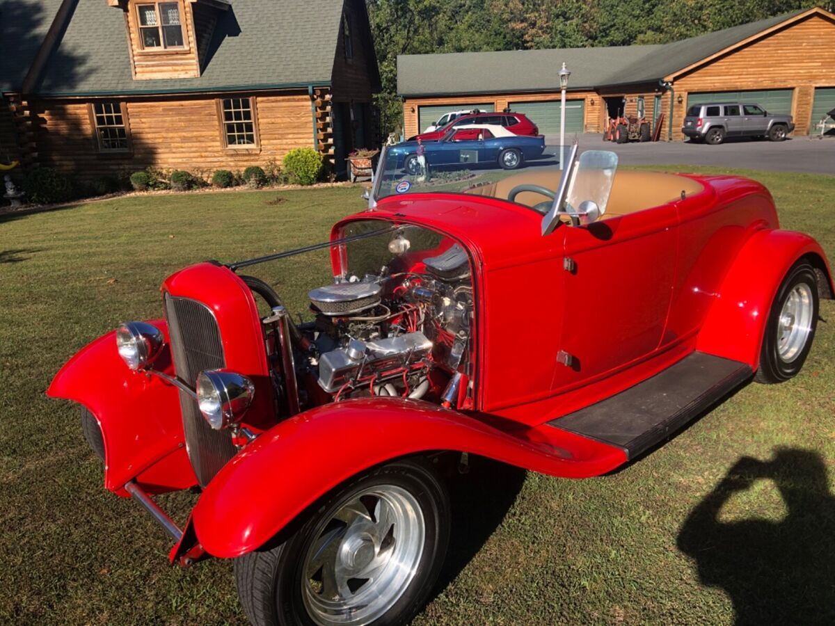 1932 ford roadster, Gibbons, Lobeck, 350, auto, chromed out, hardtop 1932 Ford B-1