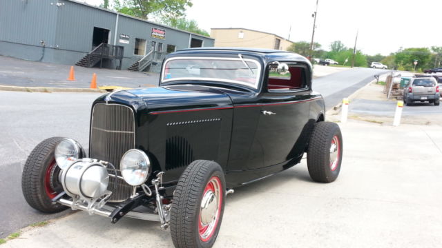 1932 Ford three window highboy coupe 1932 Ford Other red