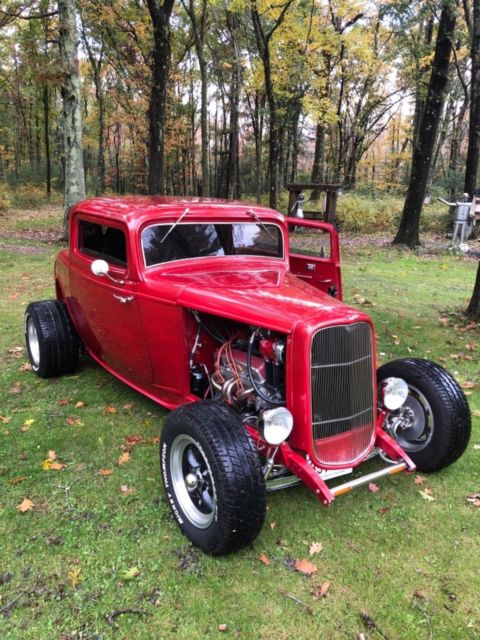1932 Ford Three Window Sunset Pearl Orange 1932 Ford coupe