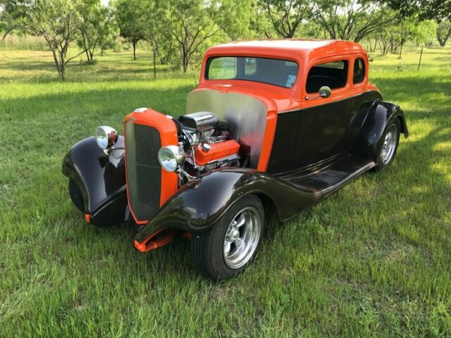 1933 Chevrolet 5-Window Coupe Steel body glass fenders 383 stroker 700-R AC - photo 8