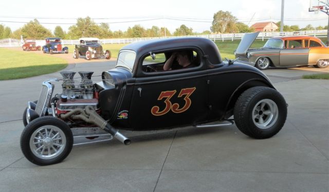 1933 Ford 3- Window Custom Coupe 32 33 34 Street Rod Body Hot Rod Turbo 1933 Ford 3-Window Coupe Racer