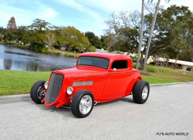 1933 Ford 3 WINDOW Street Rod 28,539 Miles Red Coupe 355 Automatic 1933 Ford Other Street Rod