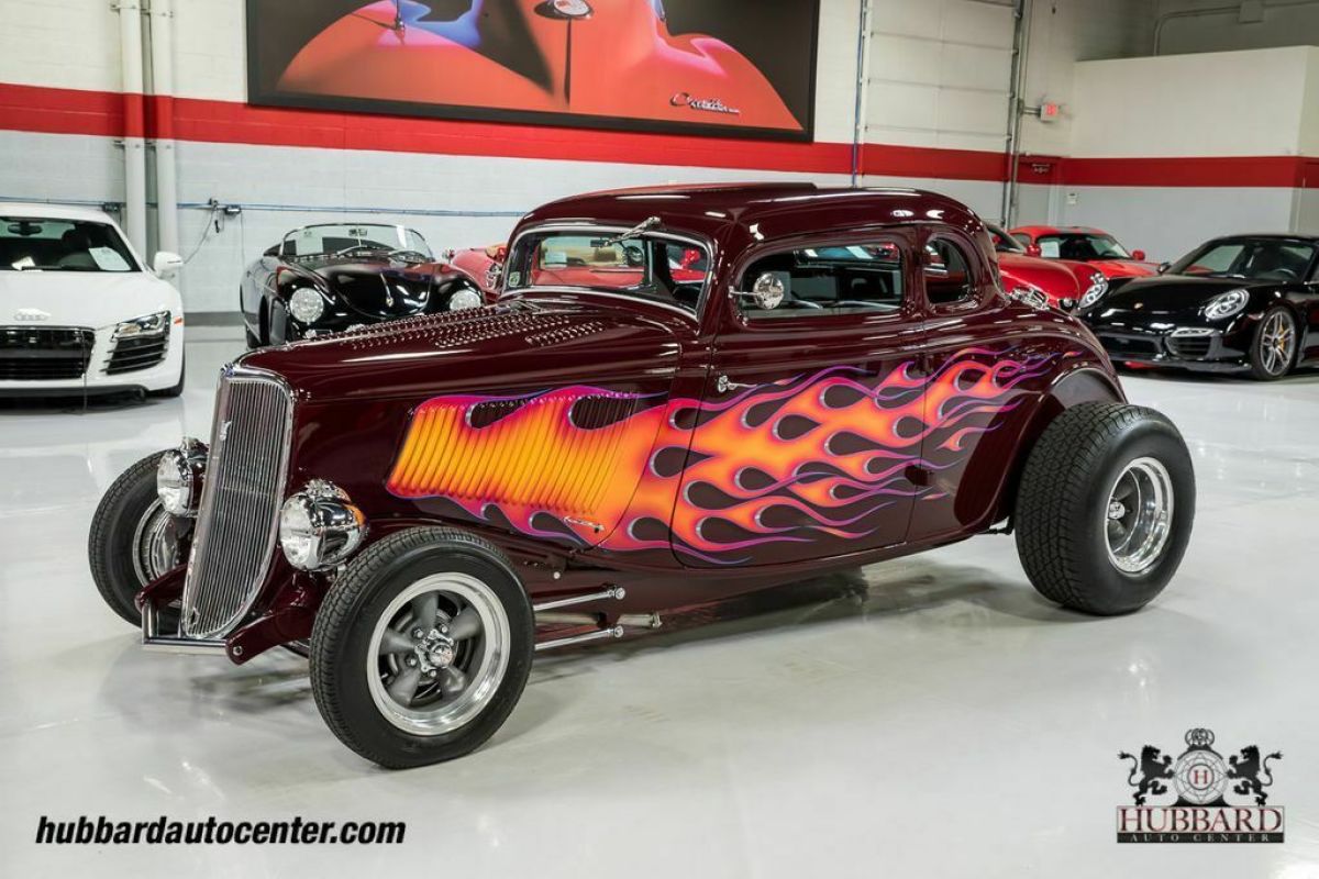 1933 Ford 5 Window Coupe Real Ford body, Art Himsl painted flames - photo 4