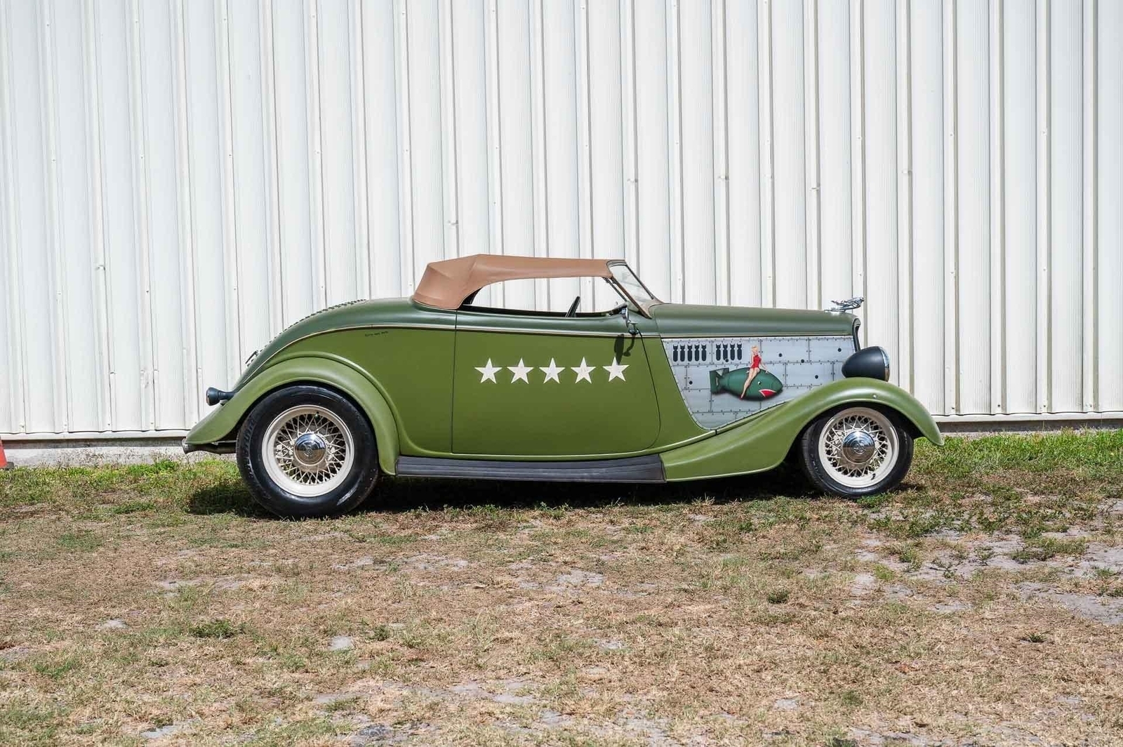 1933 Ford Roadster WWII Tribute, Downs Body & Chassis, Steel Fenders - photo 7