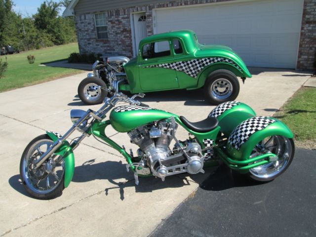 1933 Plymouth coupe hotrod and matching 2009 chopper 1933 Plymouth Other