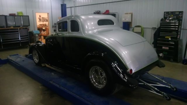 1933 Willys Coupe Pro Street, Blown Big Block Chevy 700+ Horsepower 1933 Willys Coupe Gray Leather by Ogden