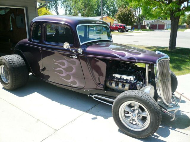 1934 Ford coup 5 window modified hot rod - photo 2