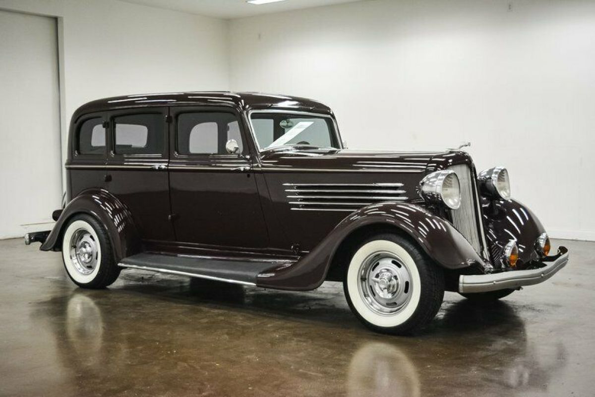 1934 Chrysler CA 971 Miles Royal Maroon Sedan 350 Pontiac V8 700R4 1934 Chrysler CA