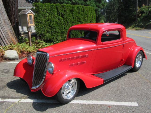 1934 Ford 3 Window Coupe Original Henry Ford Steel body Chopped 2 inches 1934 Ford 3 window coupe