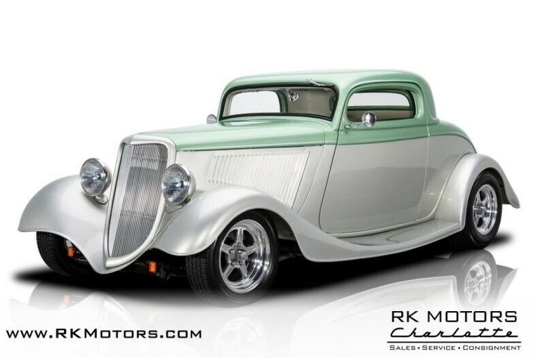 1934 Ford 3-Window Green Coupe 350 V8 4 Speed Automatic 1934 Ford Other