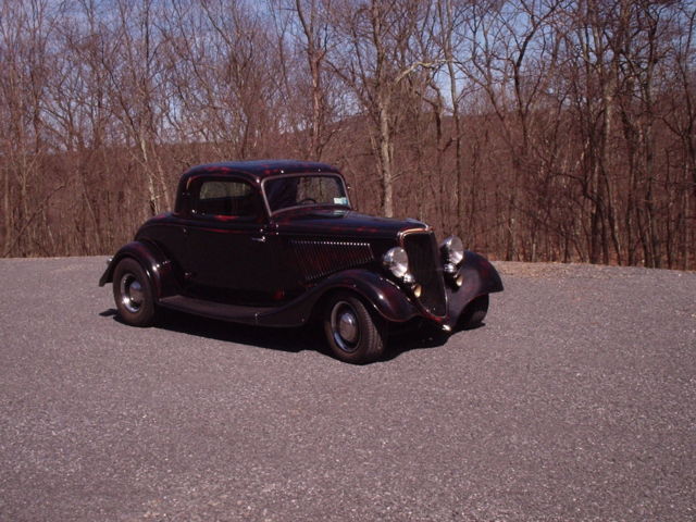 1934 Ford 3W Coupe Original Steel Full Fendered Hot Rod 1934 Ford Other
