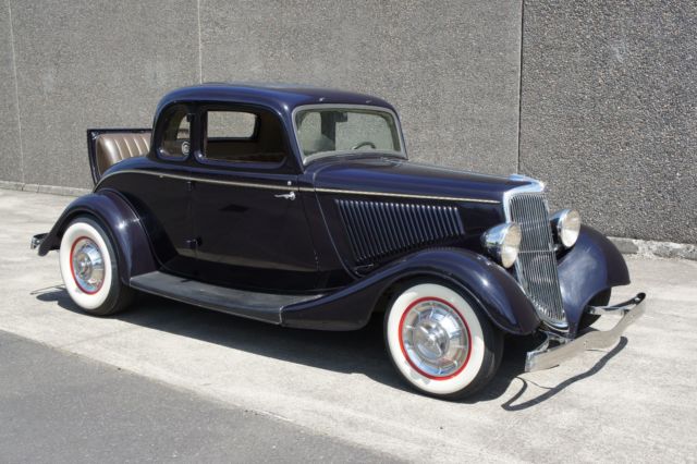 1934 FORD 3W COUPE PERIOD SURVIVOR HOT ROD, EXCEPTIONAL CONDITION, ALL STEEL 1934 Ford Model 40