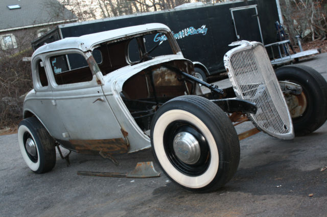 1934 Ford 5 window coupe project hot rod street rod not chopped rat rod 1934 Ford 5 window coupe none