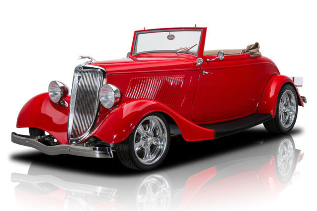 1934 Ford Cabriolet 638 Miles Red Convertible 302 V8 4 Speed Automatic 1934 Ford Other --