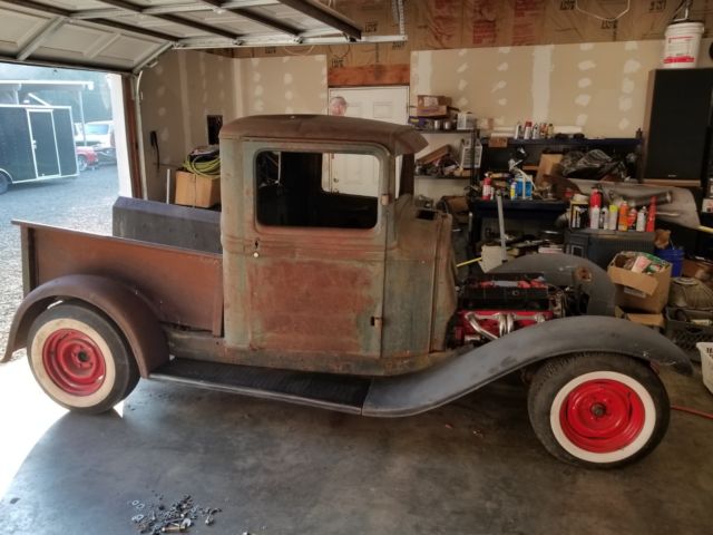 1934 Ford Pickup Chev 350, Turbo 350, mustang II, Hot Rod Project Rat Rod 32 33 1934 Ford Other Pickups Hot Rod