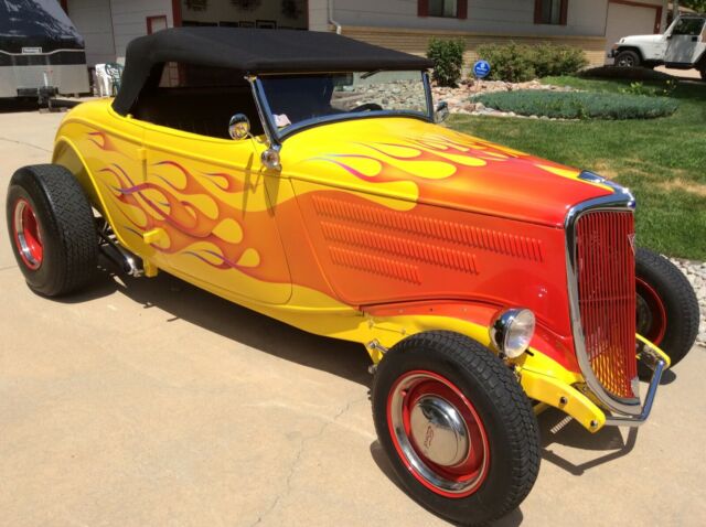 1934 Ford Roadster Flames - photo 8