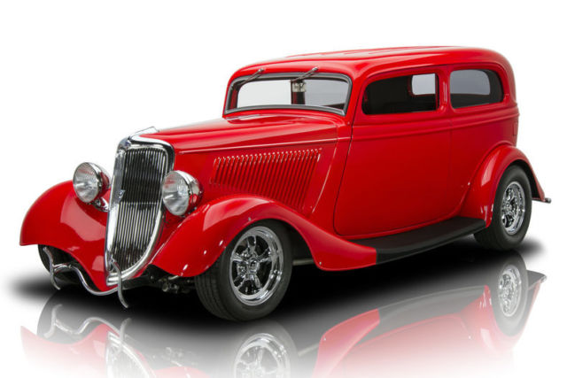 1934 Ford Tudor 1534 Miles Red Sedan 350 V8 3 Speed Automatic 1934 Ford Tudor --