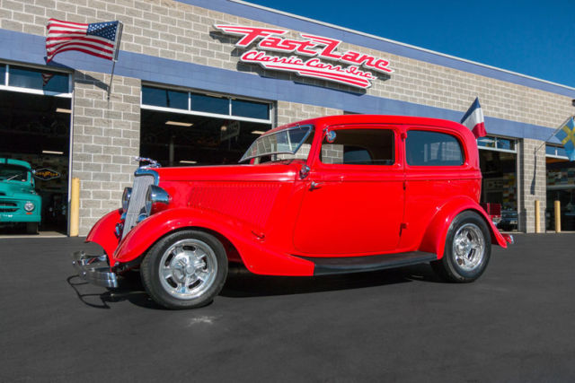 1934 Ford Tudor Street Rod All Steel Air Conditioning Heidts Front End Leather 1934 Ford Tudor