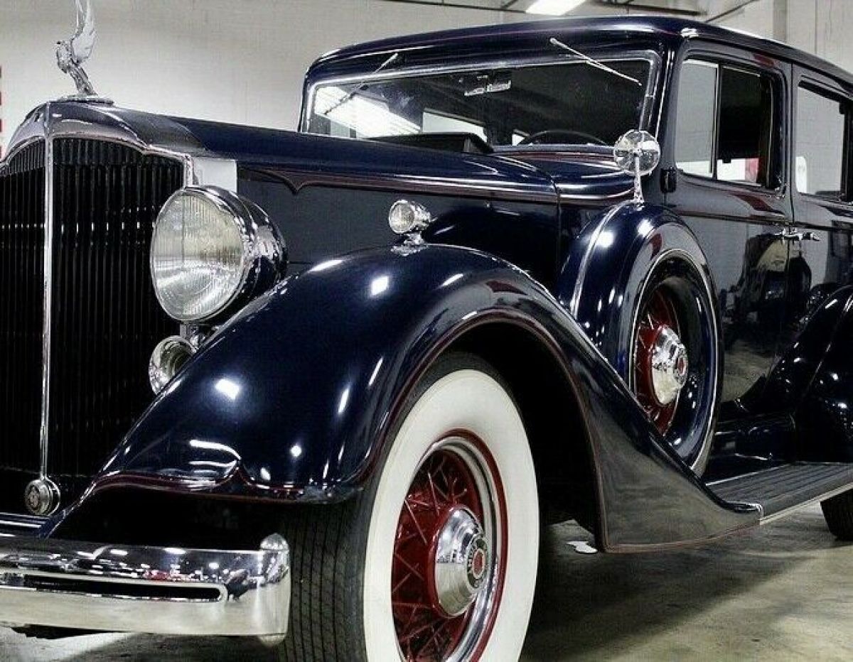 1934 Packard 1100 Super Eight Headlights, Dual Sidemounts - photo 5