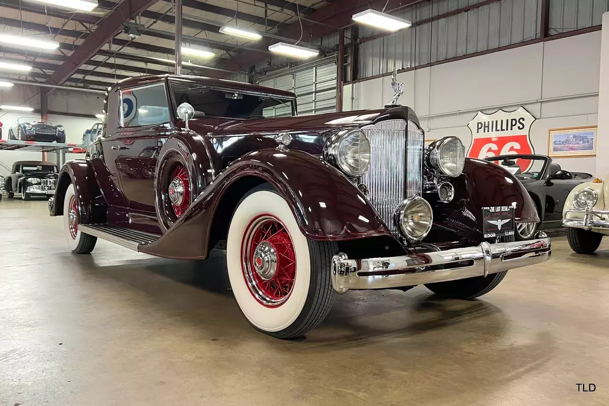1934 Packard Super Eight, Burgundy with 69780 Miles available now! 1934 Packard Super Eight